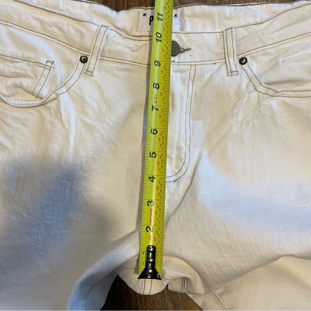 NWT Paige Normandie Slim Straight White Jeans Size 34 - Picture 6 of 14